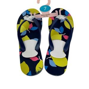 Kate Spade Lemon Zest Sandals Flip Flop Woman Size 7